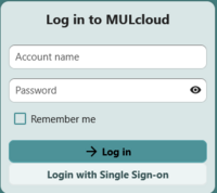 Abbildung mulcloud Login