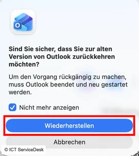 Click on Restore
