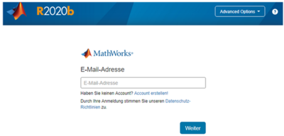 Accountdaten eigeben