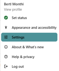 Abbildung Einstellungen öffnen