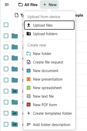 Abbildung Dokumente hochladen
