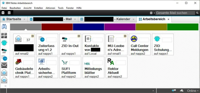 Abbildung HCL Notes Client Abbildung HCL Notes Client