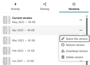 Abbildung Dokumente wiederherstellen