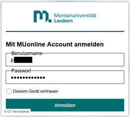 Mit MUonline Account anmelden Mit MUonline Account anmelden